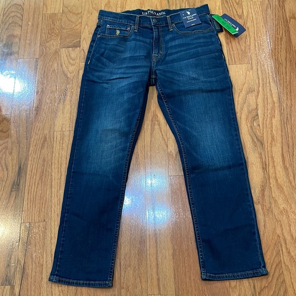 U.S. Polo Association Size 34 x 30 Men’s Stretch Slim Straight Jeans NWT - Picture 2 of 12
